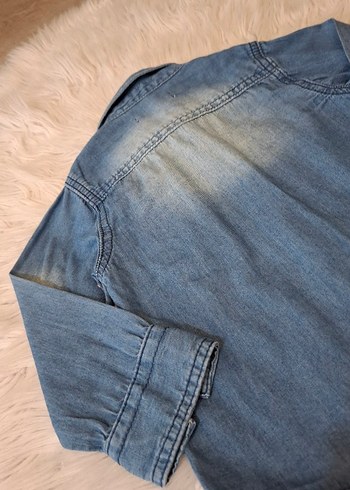 Bikkembergs Erkek Çocuk Mavi Denim Gömlek - Görsel 6