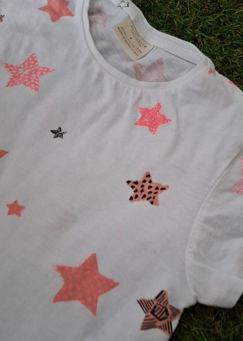 Zara Kız Çocuk Yıldızlı Tshirt - Görsel 5