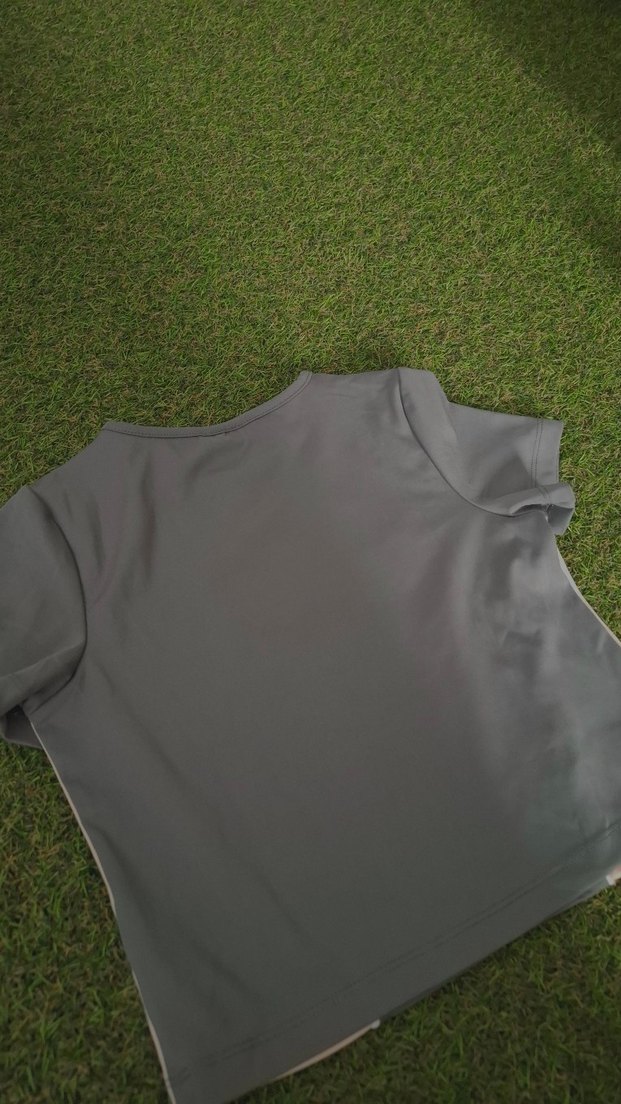 Disney Kız Çocuk Gri Kısa Kollu Crop Tshirt - Görsel 5