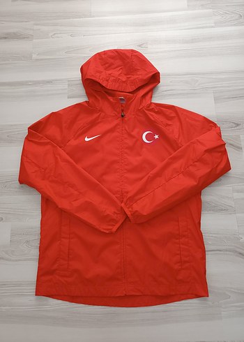 Nike Kırmızı Erkek Kapüşonlu Yağmurluk