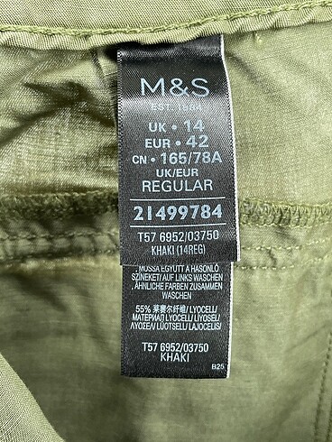 42 Beden yeşil Renk Marks & Spencer Düz Kesim %70 İndirimli.