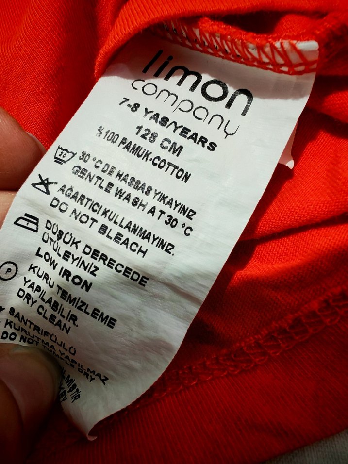 Erkek Çocuk Kırmızı Baskılı Kısa Kollu Tişört - Görsel 4