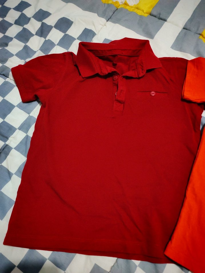 Erkek Çocuk Kırmızı Baskılı Kısa Kollu Tişört - Görsel 3