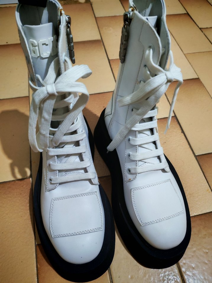 Beyaz Platform Topuklu Kadın Bot - Görsel 3