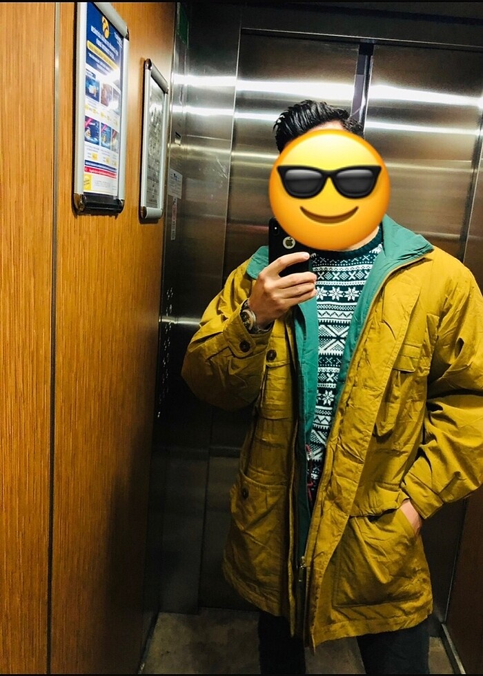 Vintage Çok Renkli Taba Mont - Görsel 2