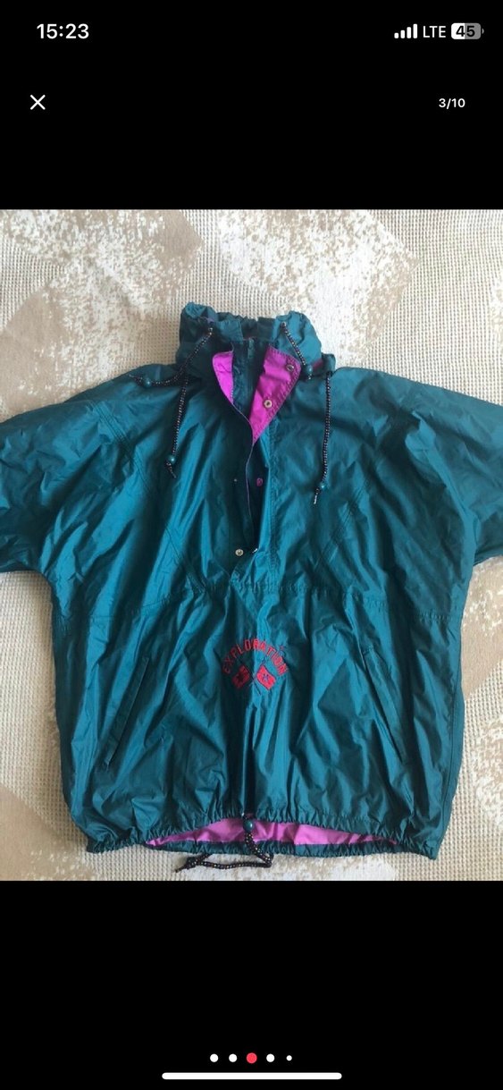 Vintage Oversize Yağmurluk - Görsel 2