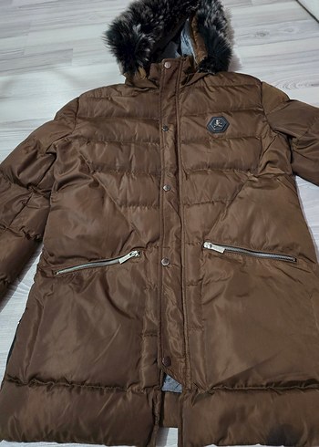 Kahverengi Kürklü Kadın Kış Montu - Görsel 2