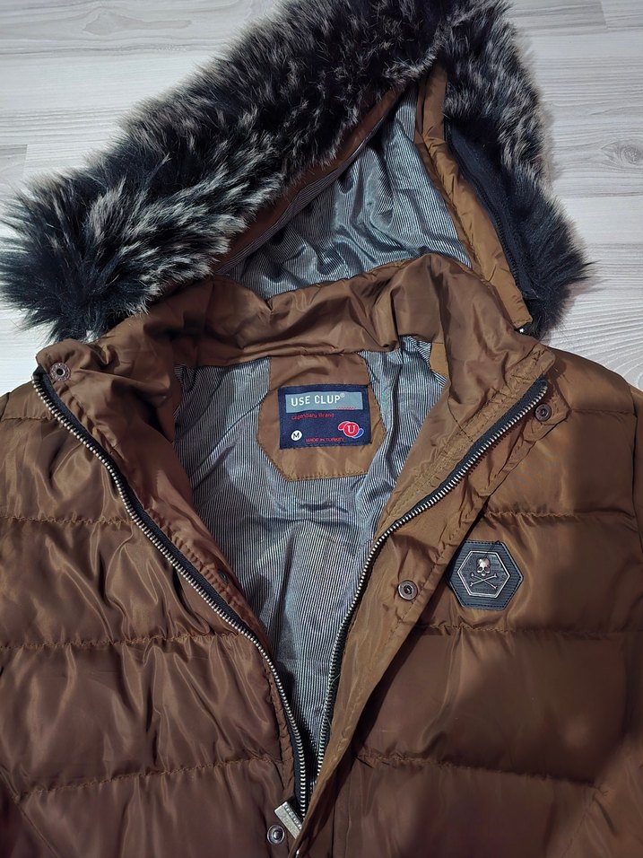 Kahverengi Kürklü Kadın Kış Montu - Görsel 4