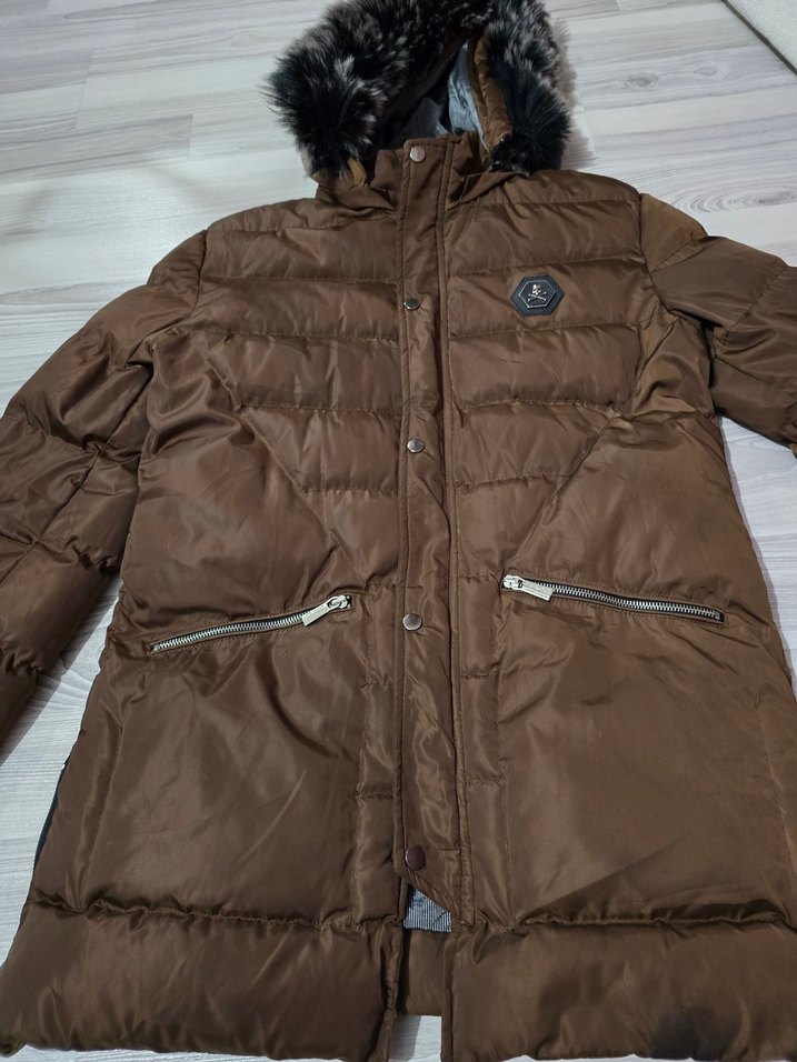 Kahverengi Kürklü Kadın Kış Montu - Görsel 2