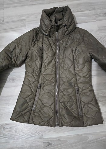 Kadın Kahverengi Kapitone Mont - Görsel 3