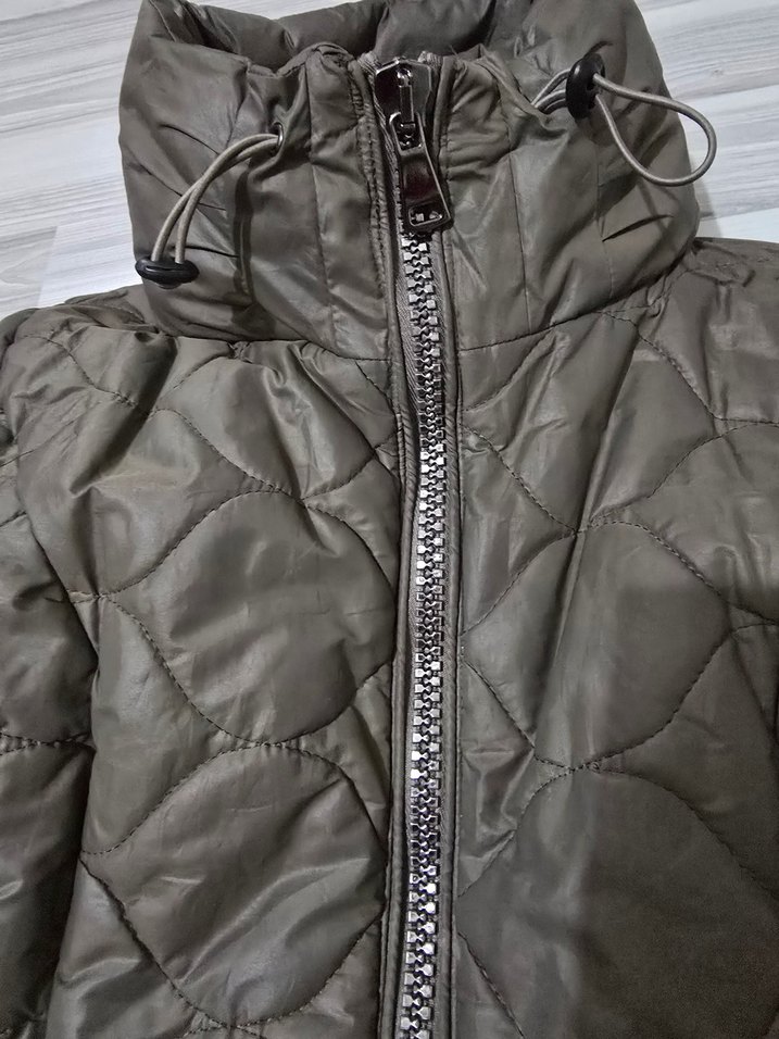 Kadın Kahverengi Kapitone Mont - Görsel 4