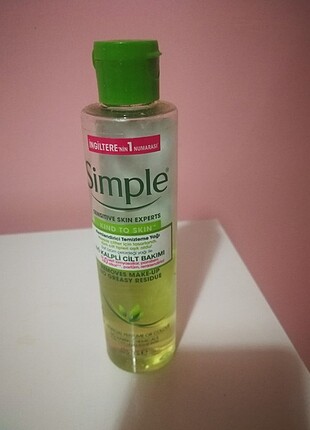 Simple yüz temizleme yağı