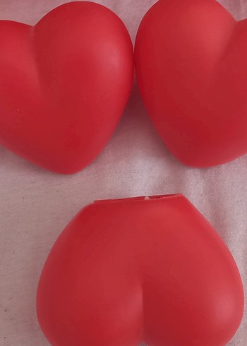 Kırmızı Kalp Şekilli Işıklı Dekoratif Obje - Görsel 7