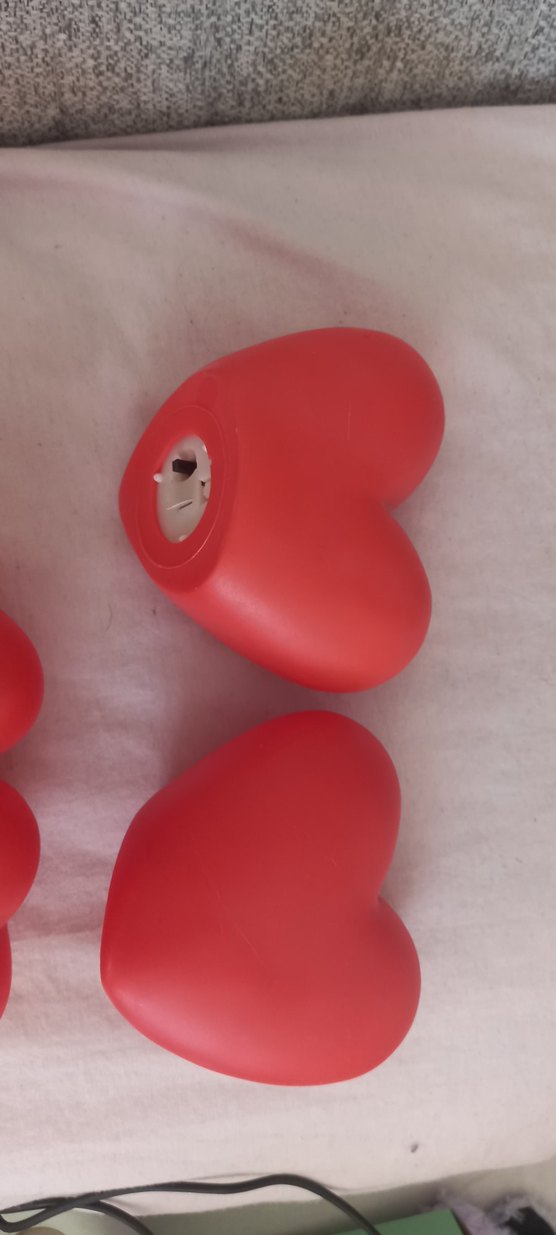 Kırmızı Kalp Şekilli Işıklı Dekoratif Obje - Görsel 4