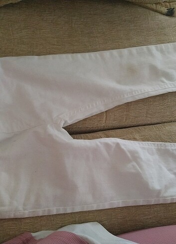 4 Yaş Beden beyaz Renk Temiz slim fit pantalon