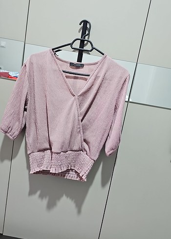 38 Beden pembe Renk Bluz trendyıl