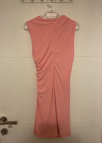 s Beden Zara Pembe Drapeli Kısa Elbise