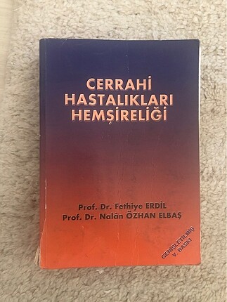 Cerrahi hastalıkları hemşireliği ders kitabı