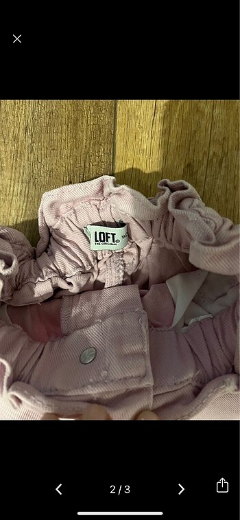 Loft Loft 25/27 pembe baggy jean kot