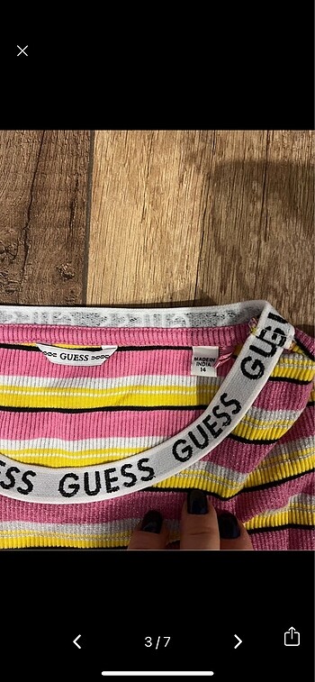 13-14 Yaş Beden Orijinal Guess 14 yaş elbise
