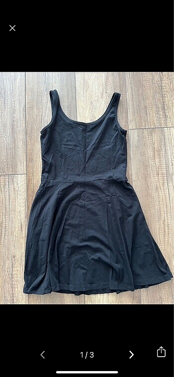 H&M yaş 10-12 yaş siyah elbise