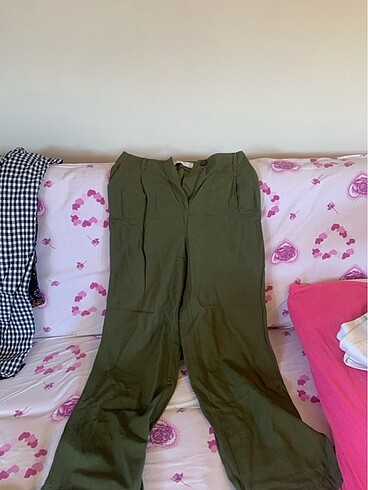 Kullanılmadı bol paça pantolon
