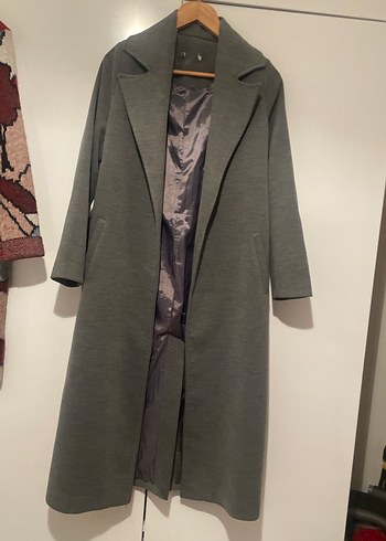 Gri Kadın Kaban - Görsel 3