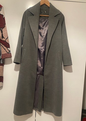 Gri Kadın Kaban - Görsel 2