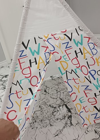 Çocuklar için Renkli Harfli Oyun Çadırı - Görsel 4