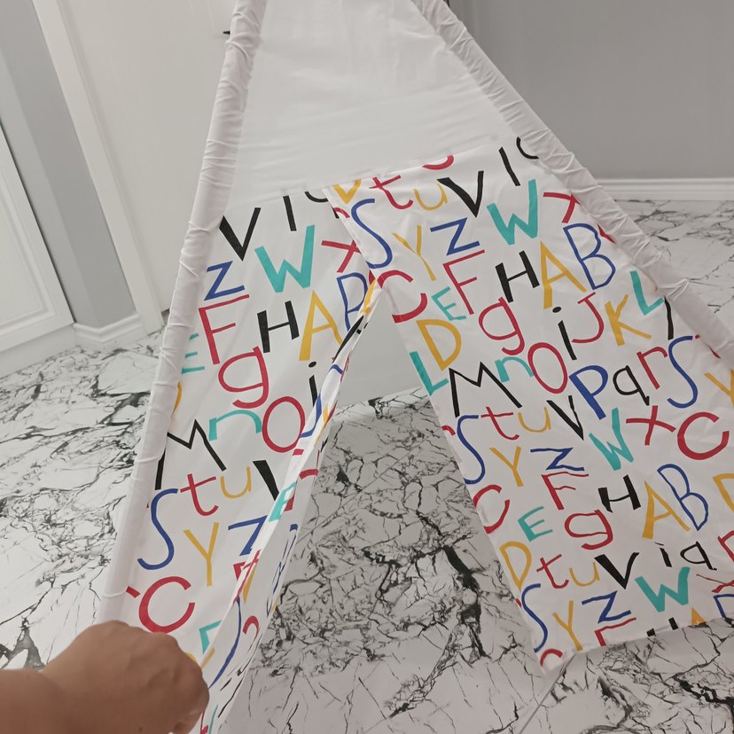 Çocuklar için Renkli Harfli Oyun Çadırı - Görsel 4