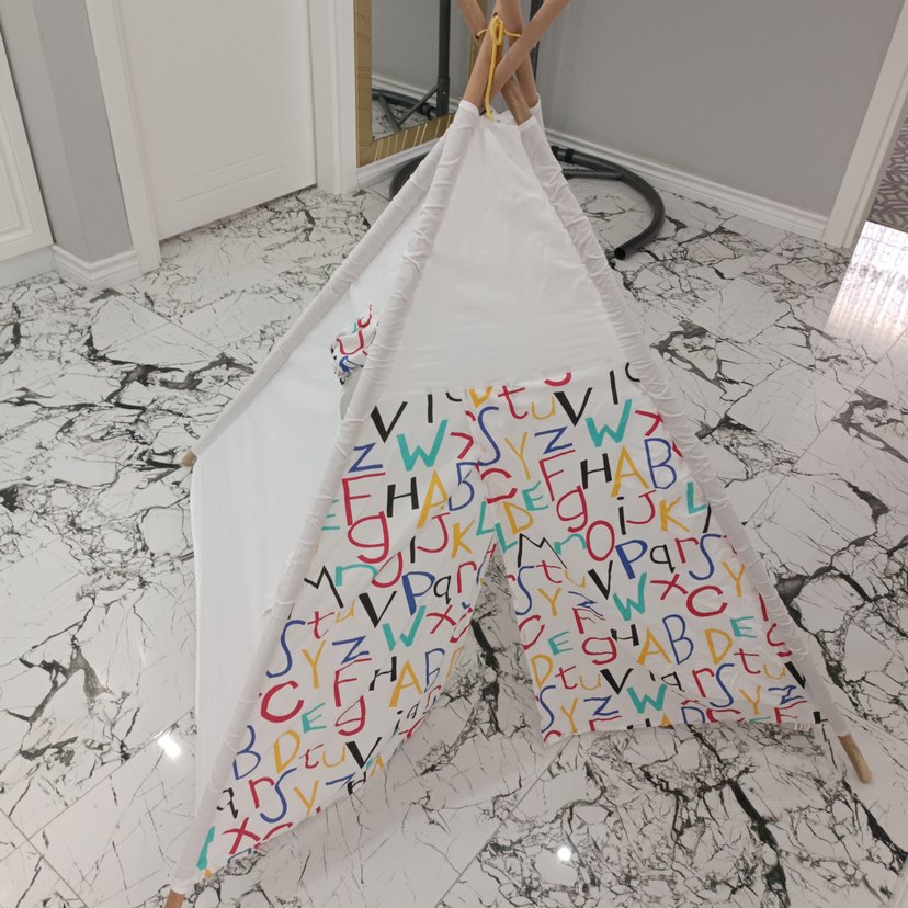 Çocuklar için Renkli Harfli Oyun Çadırı - Görsel 2