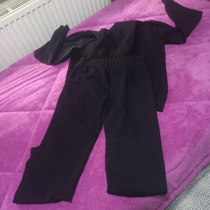 Siyah Kapüşonlu Kadın Eşofman Takımı - Görsel 5