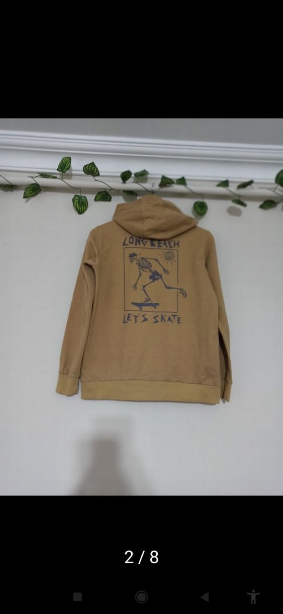Erkek Çocuk Kapüşonlu Bej Sweatshirt - Görsel 2
