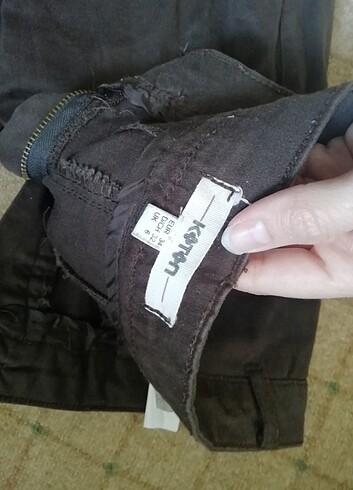 Kahverengi kuöaş pantolon - Görsel 2