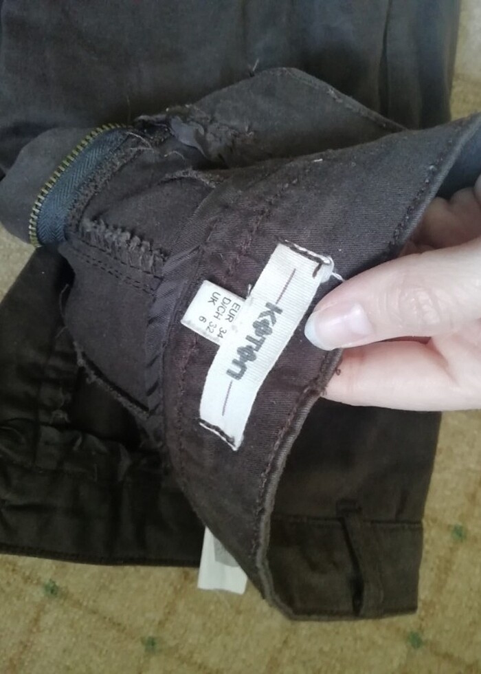 Kahverengi kuöaş pantolon - Görsel 2