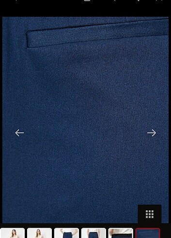 Koton lacivert kumaş pantolon - Görsel 6