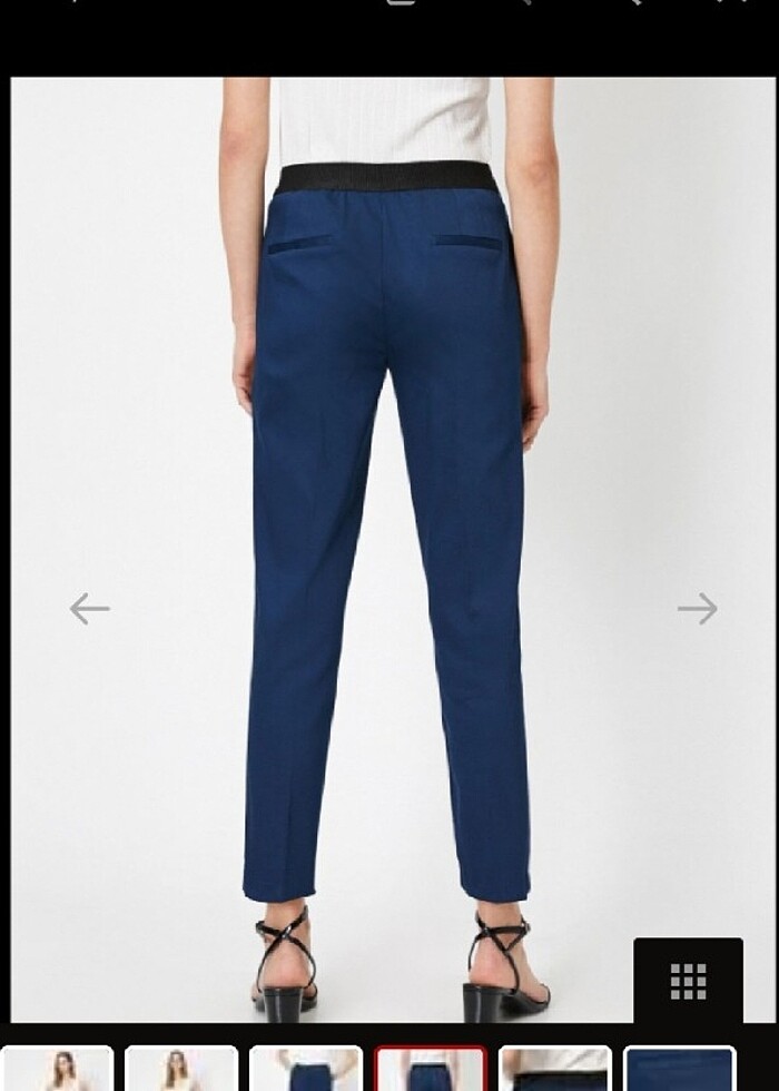 Koton lacivert kumaş pantolon - Görsel 2