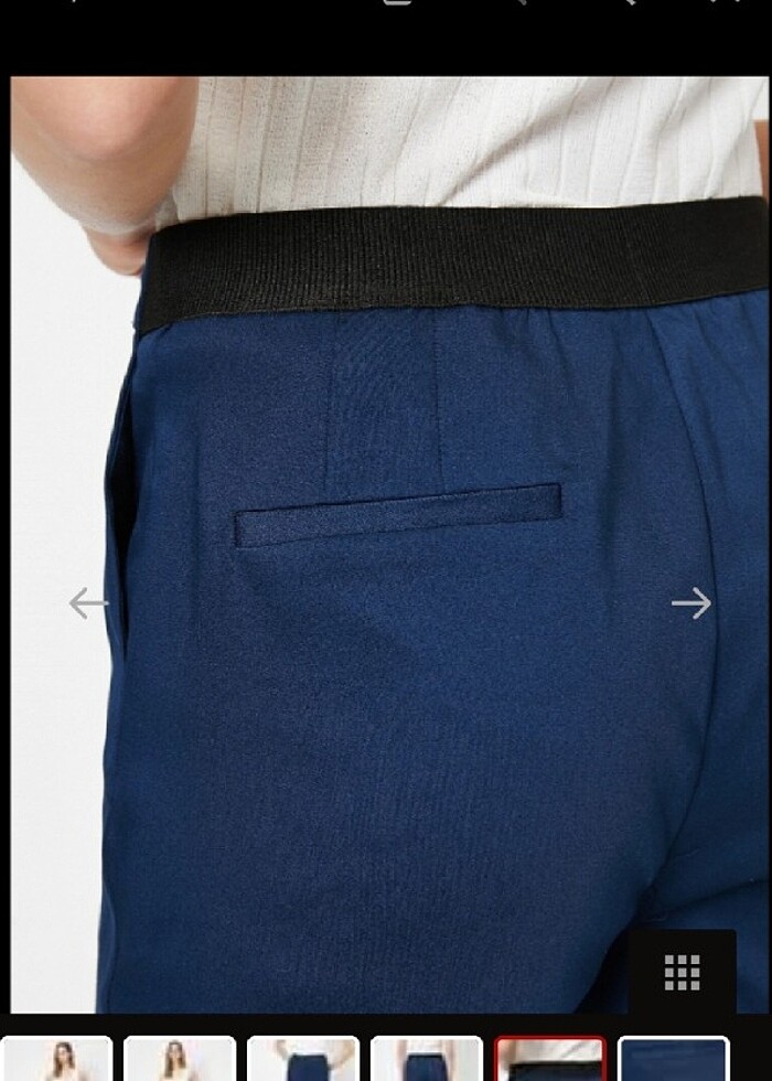 Koton lacivert kumaş pantolon - Görsel 4