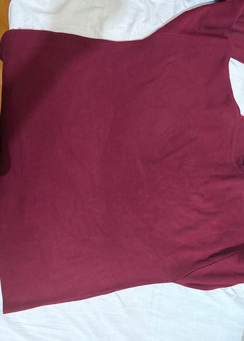 Bordo Fermuarlı Kadın Sweatshirt - Görsel 4