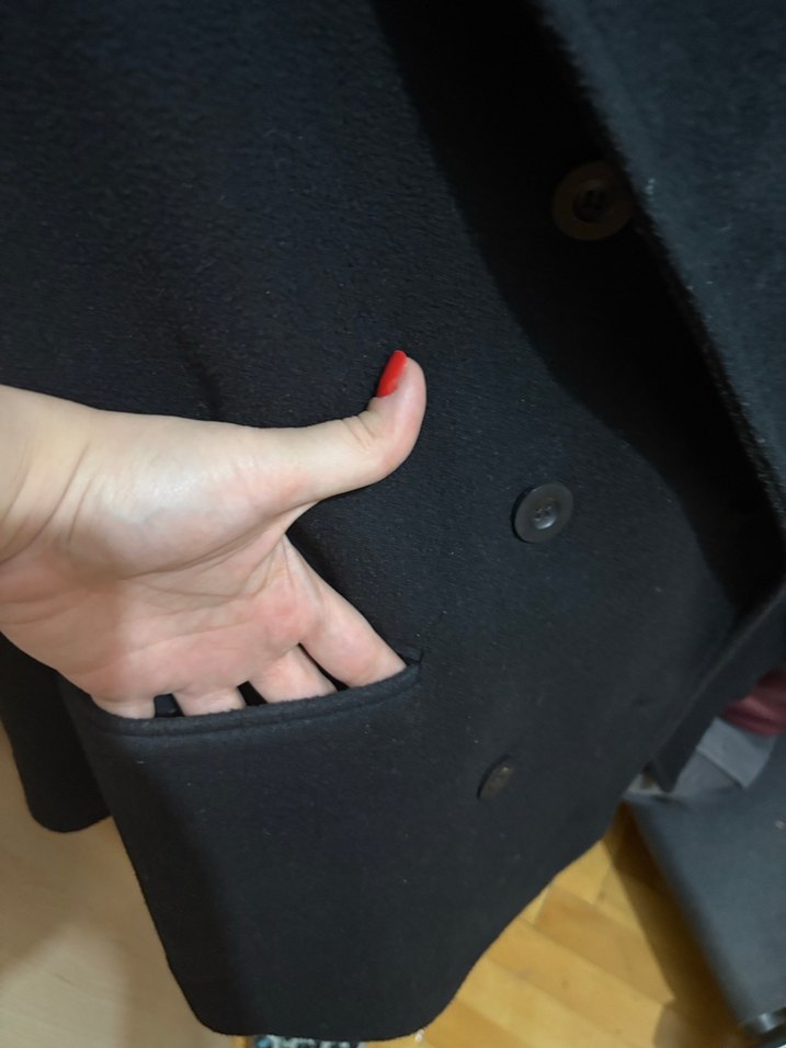 Düğmeli Siyah MidiKaban - Görsel 4