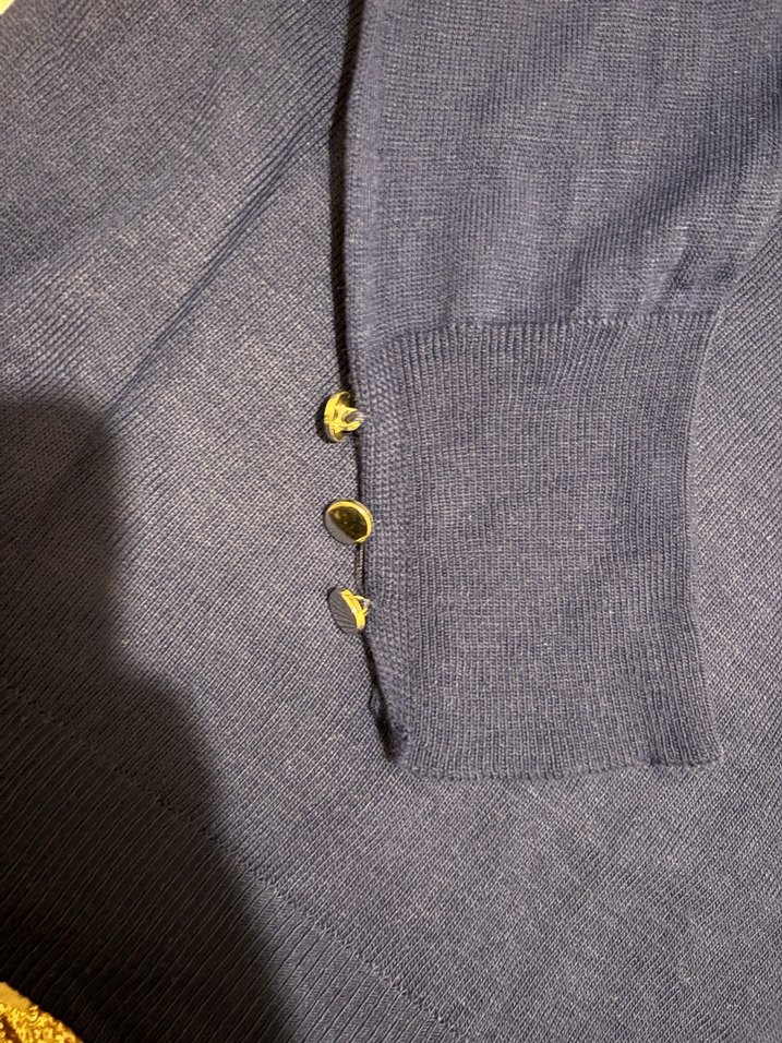 Lacivert V Yaka Kadın Triko Kazak - Görsel 3