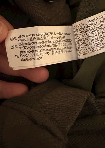 Kadın Rahat Kesim Haki Pantolon - Görsel 6