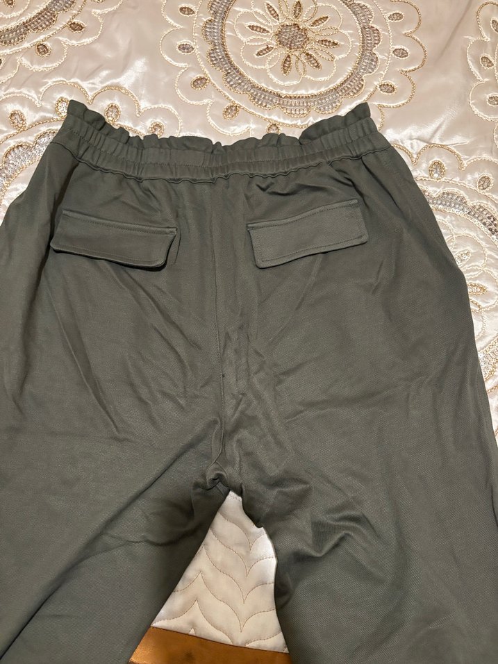 Kadın Rahat Kesim Haki Pantolon - Görsel 5