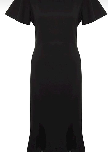 Büyük Beden Siyah Uzun Dökümlü Abiye Elbise - Görsel 8