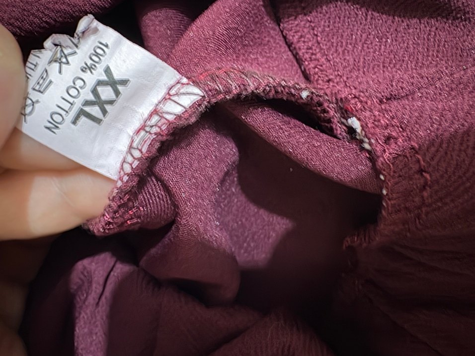 Bordo Kadın Balon Pantolon Bilek Boy - Görsel 4