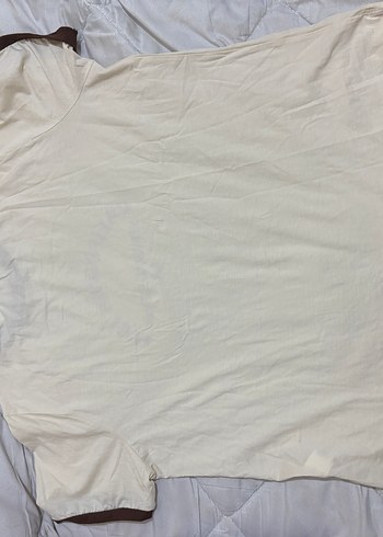 Bej Baskılı Kadın Kısa Kollu Tişört - Görsel 3