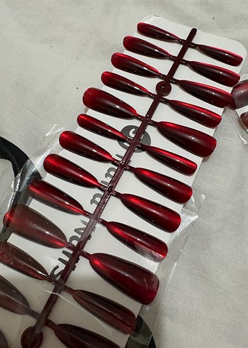 Çok Renkli Koyu Takma Tırnak Seti - Görsel 2