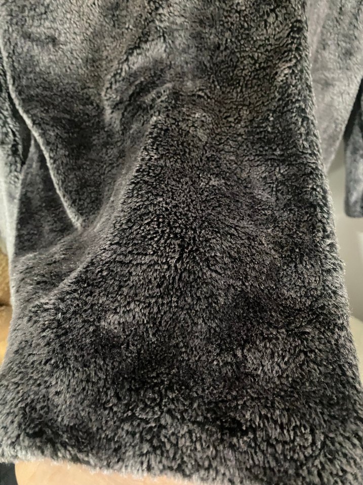 Gri Kadın Suni Kürk Ceket - Görsel 4