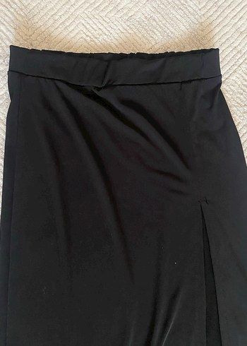 Siyah Uzun Yırtmaçlı Etek - Görsel 2