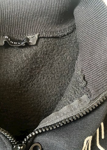 Siyah Yarım Fermuarlı Kadın Sweatshirt - Görsel 3